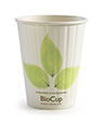 Double wall compostable BioCup, white, 12oz and 16oz
