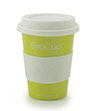 Reusable BioCup, biodegradable, compostable, white lid