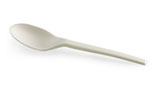 Biodegradable and compostable cutlery: spoon made from BioPlastic