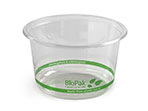 BioCup deli container, clear, PLA, biodegradable, compostable, 500ml